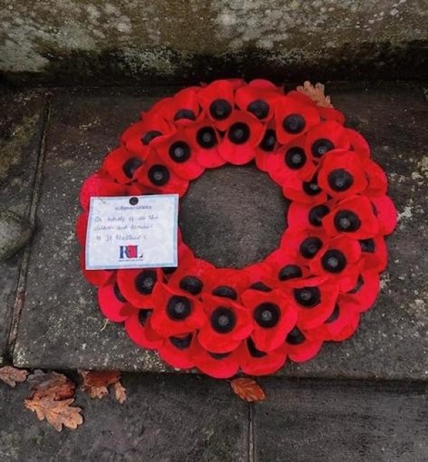 Remembrance Service and Poppy Selling Image